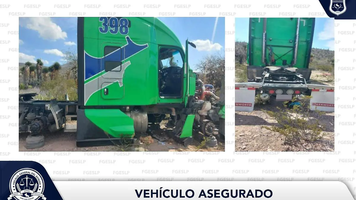 Tractocamion recuperado